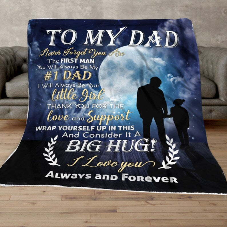 Fathers day blankets from daughter hot sale