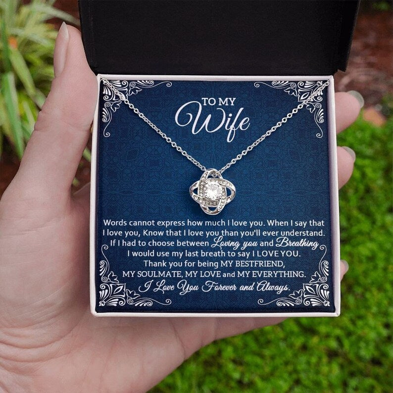 Buy Wife Necklace, Wife Necklace From Husband, Wife Gift From Husband, Wife  Christmas Gift, Wife Gift From Wife, Wife Jewelry, Wife Pendant Online in  India - Etsy